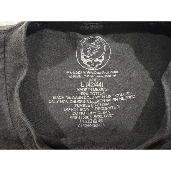 GRATEFUL DEAD Bears Goth Grunge Music Festival Core Tee T-shirt Band Tee Sz L - Picture 6 of 9